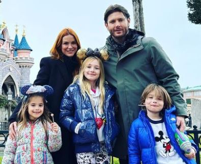 Zeppelin Bram Ackles with his parents Danneel Ackles and Jensen Ackles and sisters